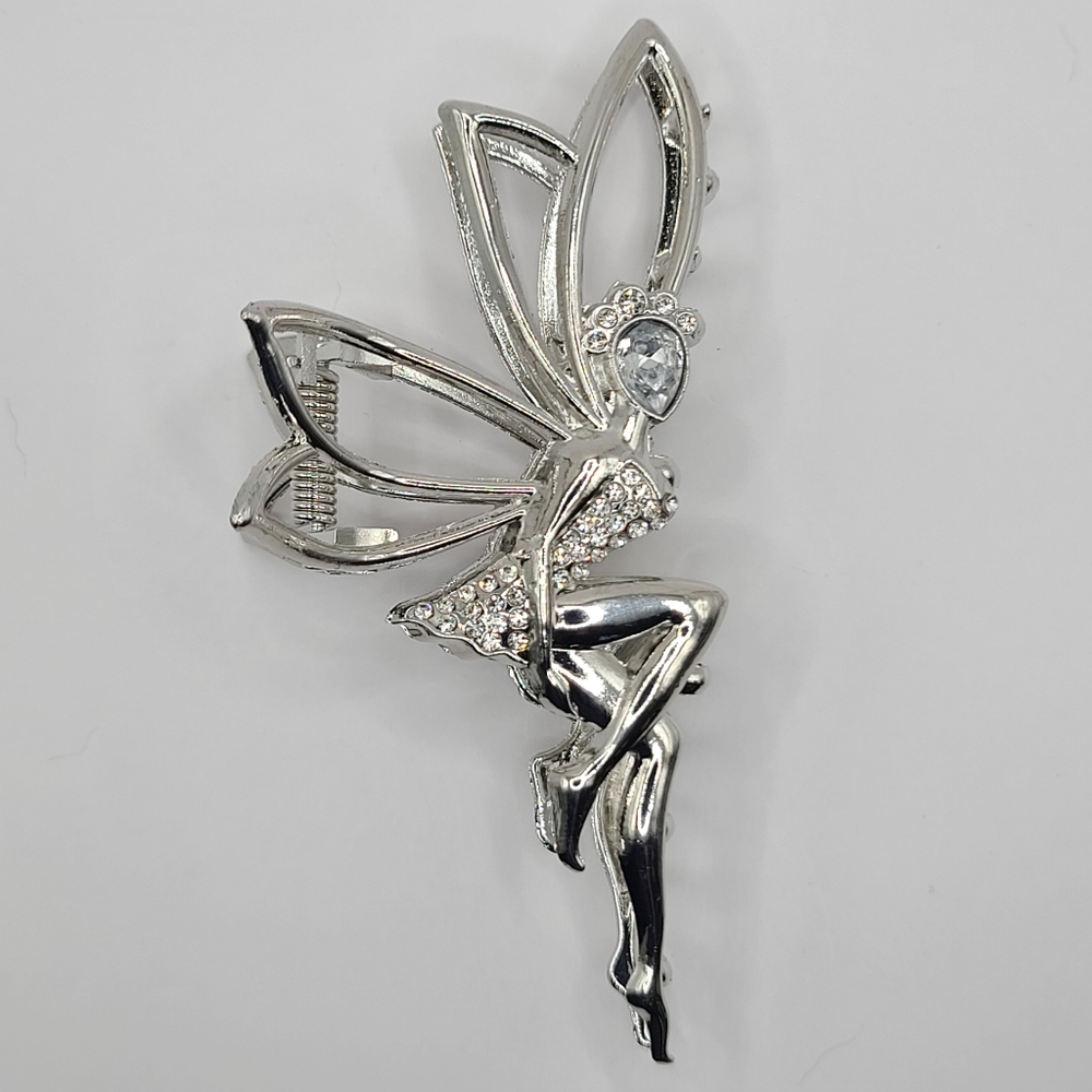 Metal Fairy Hair Claw with Rhinestones Large
